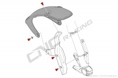 CNC Racing Alu-Schrauben Set Kotflgel Vorne Ducati Scrambler 1100
